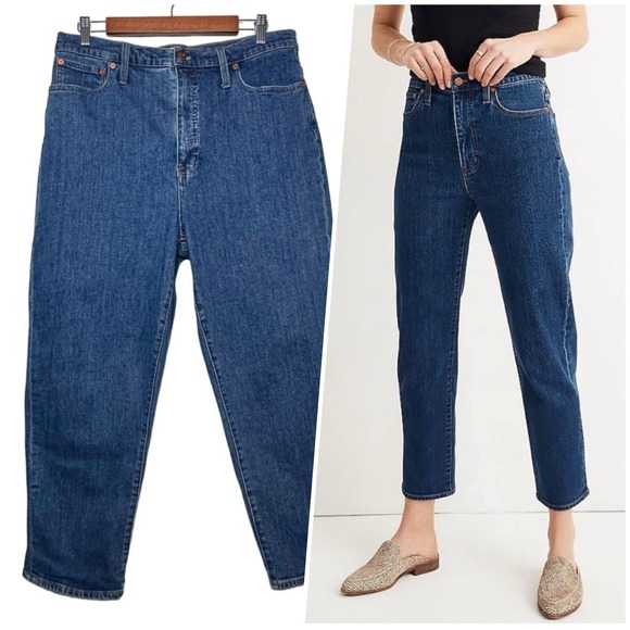Madewell Denim - Madewell | Women | Bellclaire Cropped High Rise Tapered Leg Jeans | Size 31